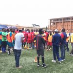 Jumia Cup Teams being Briefed by the referees and Jumia organisers