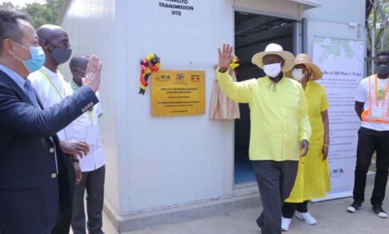 President Kaguta Museveni Commissions Phase 4 of the National Data Transmission Backbone in Moroto District.