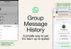 WhatsApp Introduces Group Message History to Help New Members Catch Up